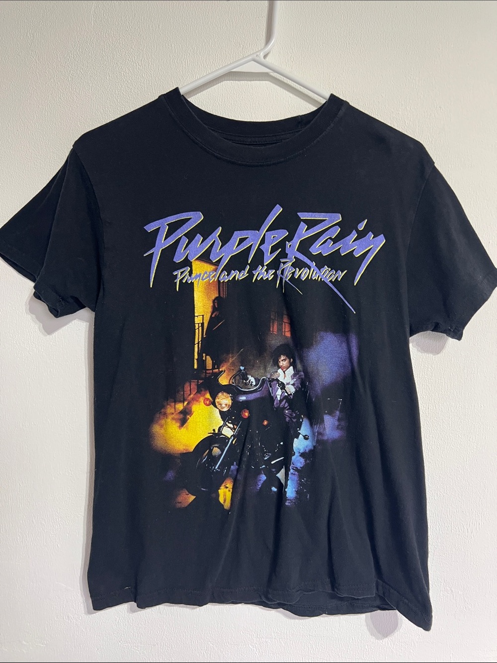 Purple Rain Graphic Tee - Black